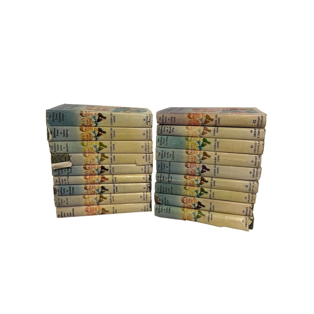 Vintage Bobbsey Twins Book Lot 18 Hardcover Grosset Dunlap Laura Lee Hope 1950s - Picture 2 of 15